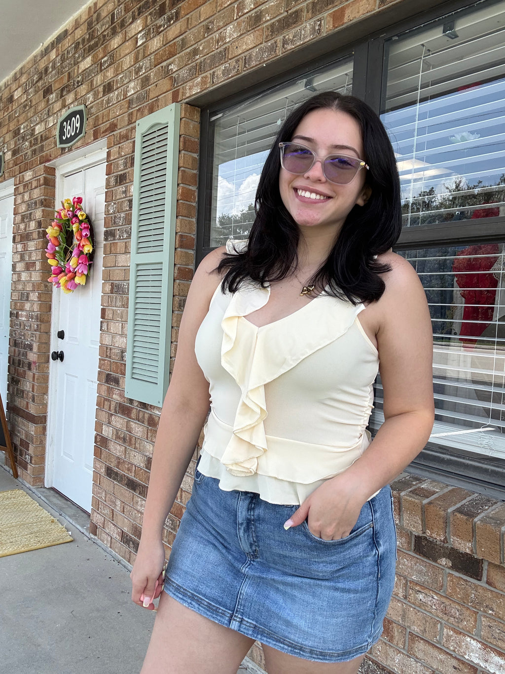 Forever Yours Ruffle Top