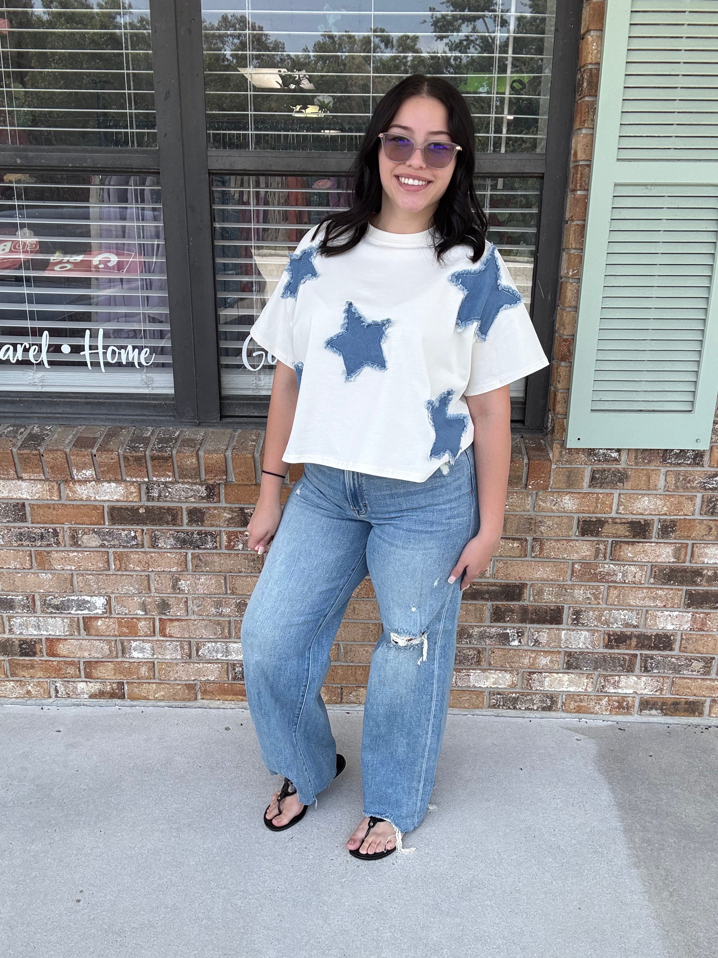 Debbie Distressed Dad Jeans