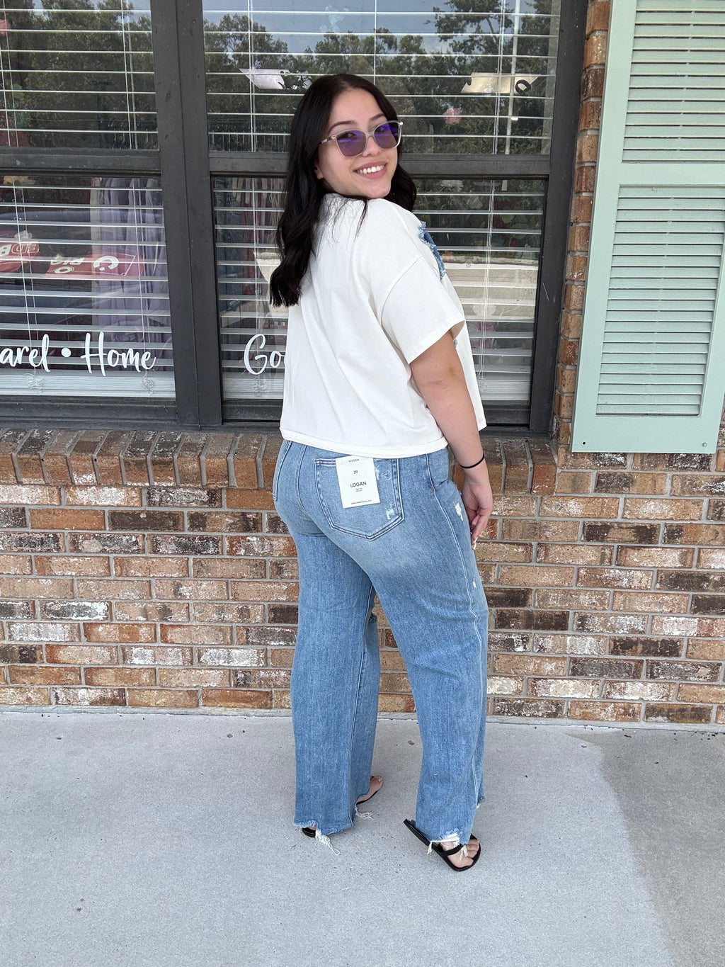 Debbie Distressed Dad Jeans