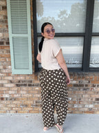 Autumn Dot Barrel Jeans