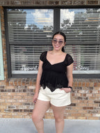 Blackberry Midnight Lace Top