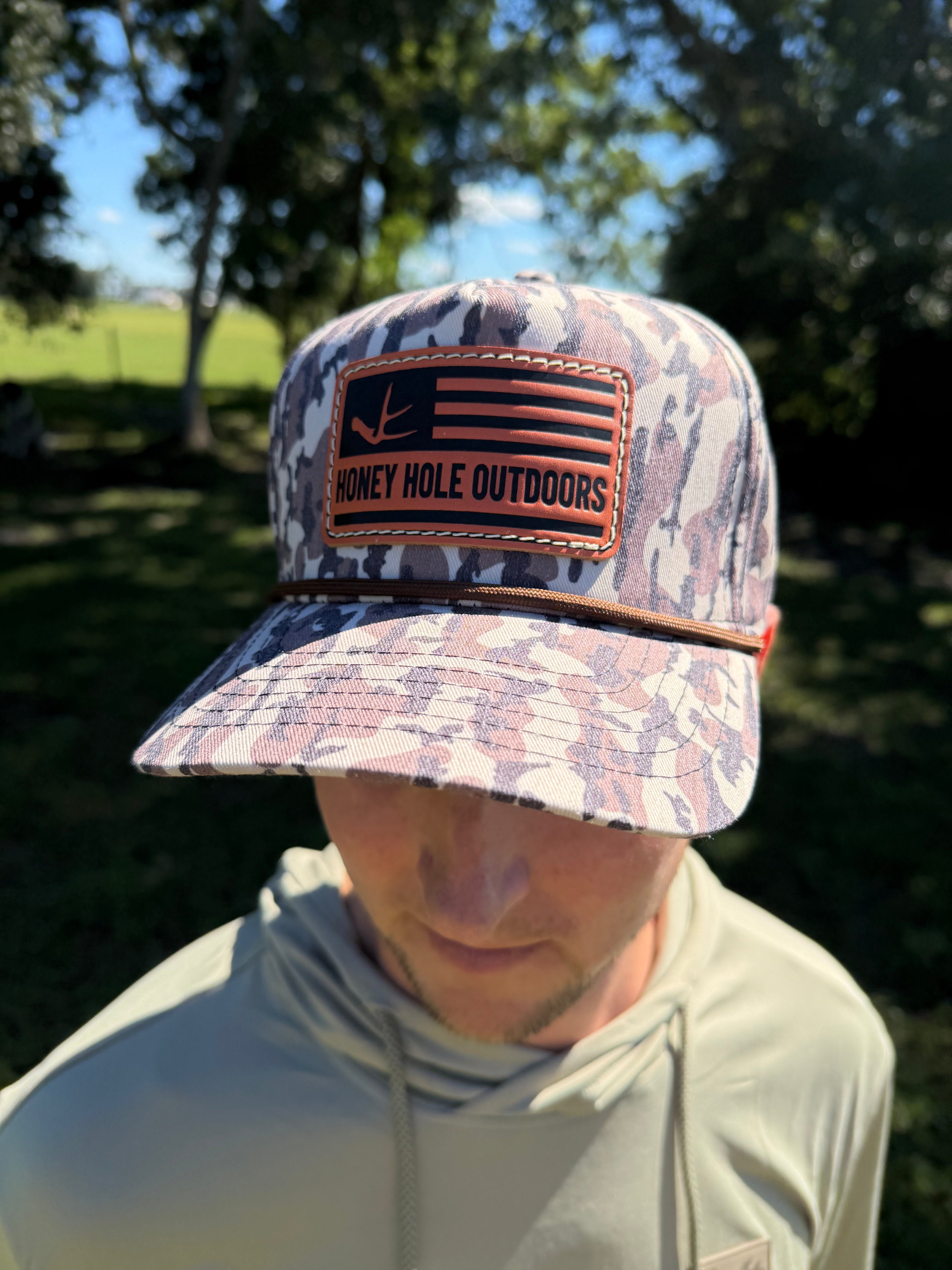Camo Print Flat Bill