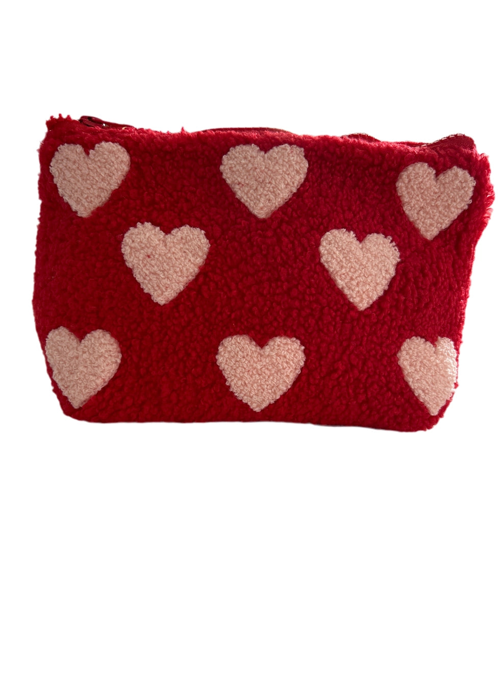 Fluffy Hearts Cosmetic Bag