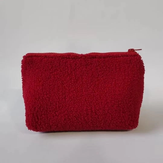 Fluffy Hearts Cosmetic Bag