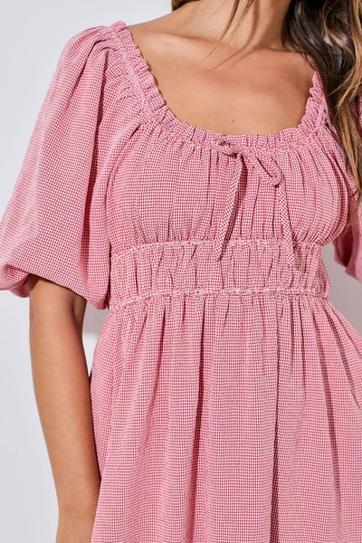 Gingham Love Maxi Dress