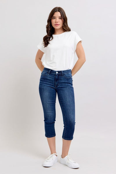 Darkest Wash Capris