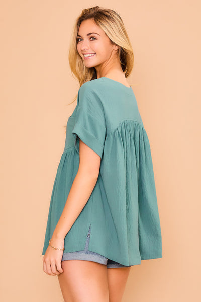 Breezy Boatneck Top