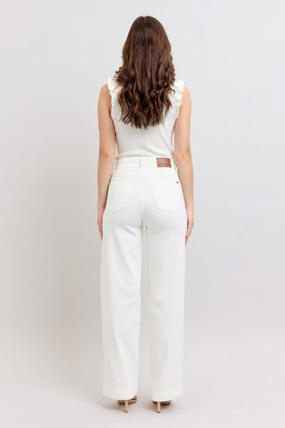 Hot White Wide Leg Jeans