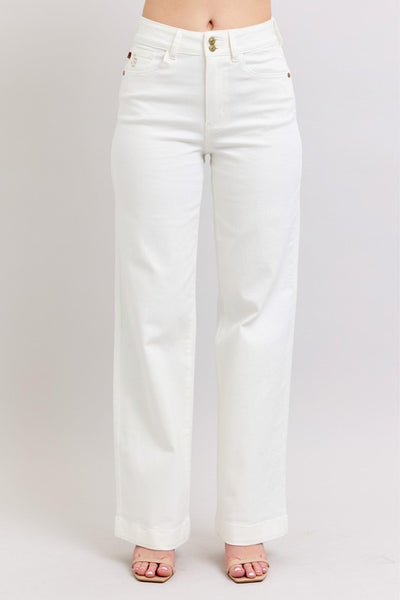 Hot White Wide Leg Jeans