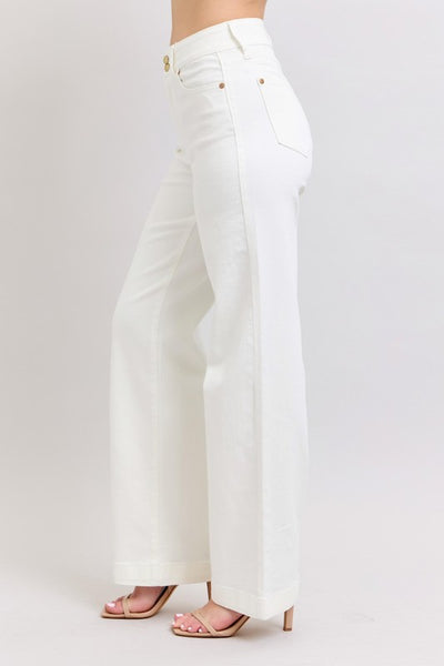 Hot White Wide Leg Jeans