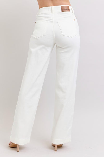 Hot White Wide Leg Jeans