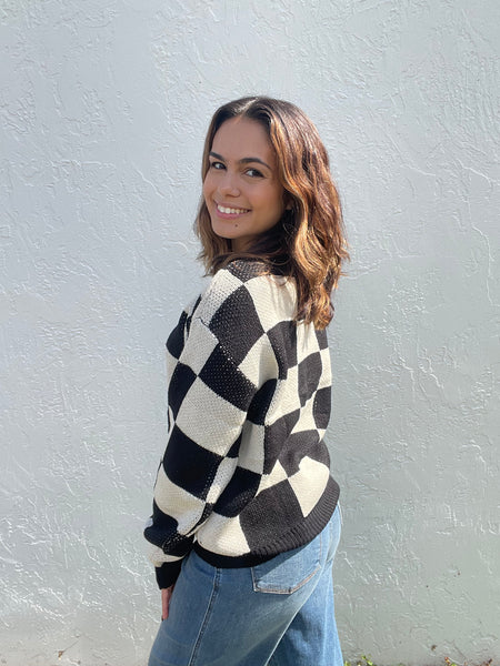 Timeless Check Sweater