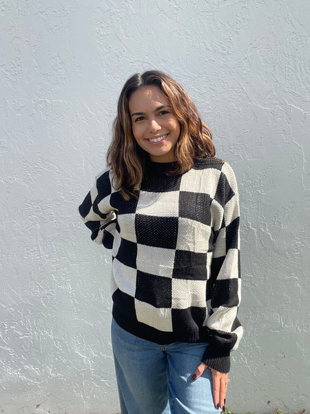 Timeless Check Sweater