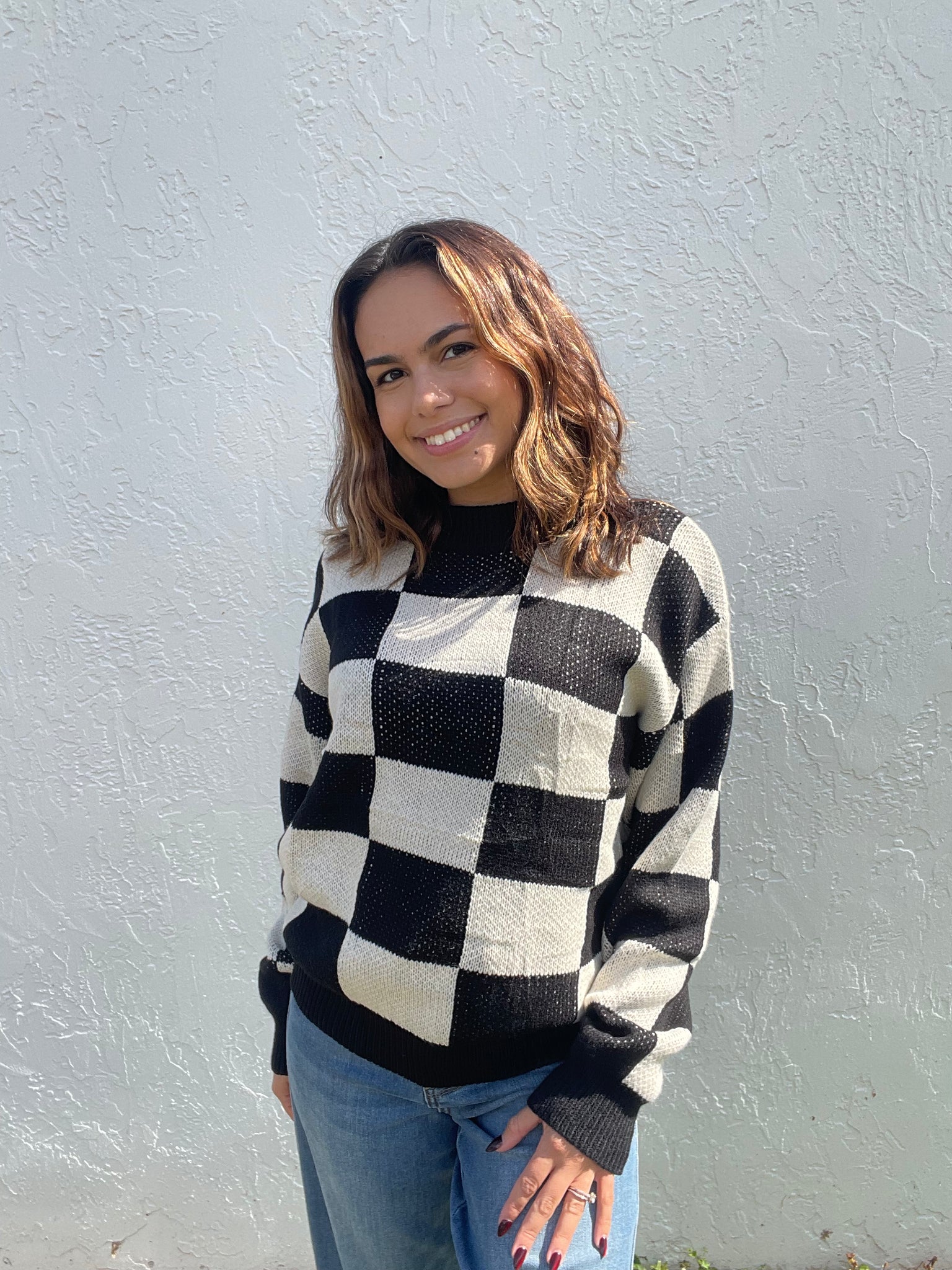 Timeless Check Sweater