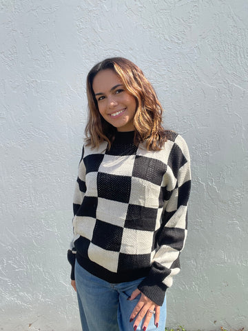 Timeless Check Sweater