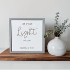 Matthew 5:16 Wood Sign