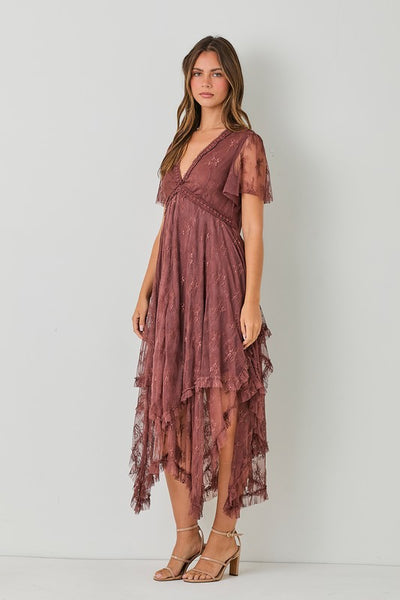 Chestnut Lace Dress