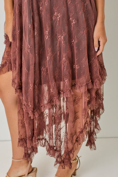 Chestnut Lace Dress