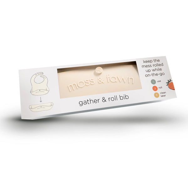 Ecru Gather & Roll Bib