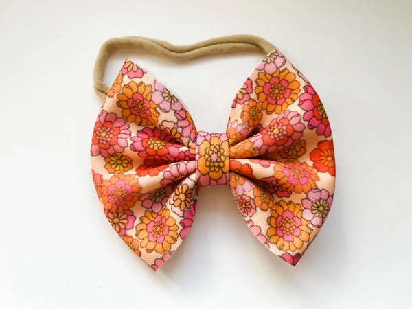 Baby Bow - Bright Floral