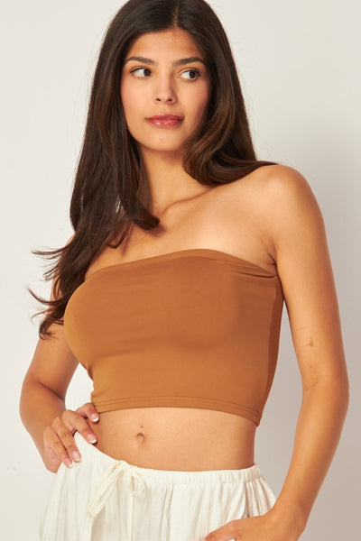 Cognac Tube Top