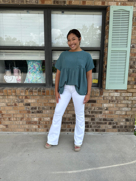 Willow White Flare Jeans