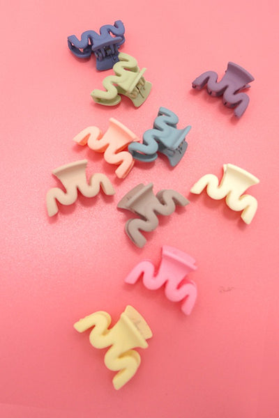 10 Mini Wavy Clips