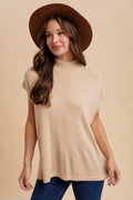 Barley-Beige Knit Sweater