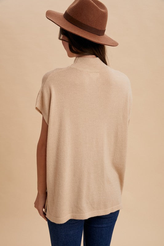 Barley-Beige Knit Sweater