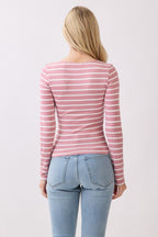 Peony Striped Long Sleeve