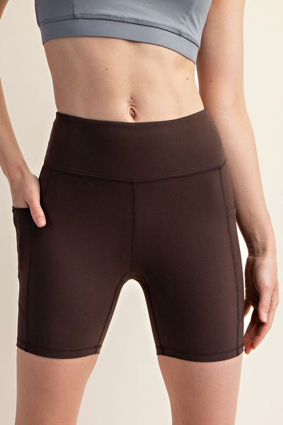 Espresso Biker Shorts