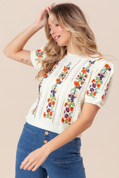 Lolita Floral Sweater