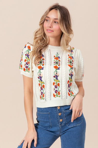 Lolita Floral Sweater