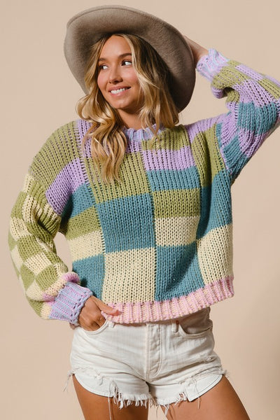 Pastel Patch Sweater