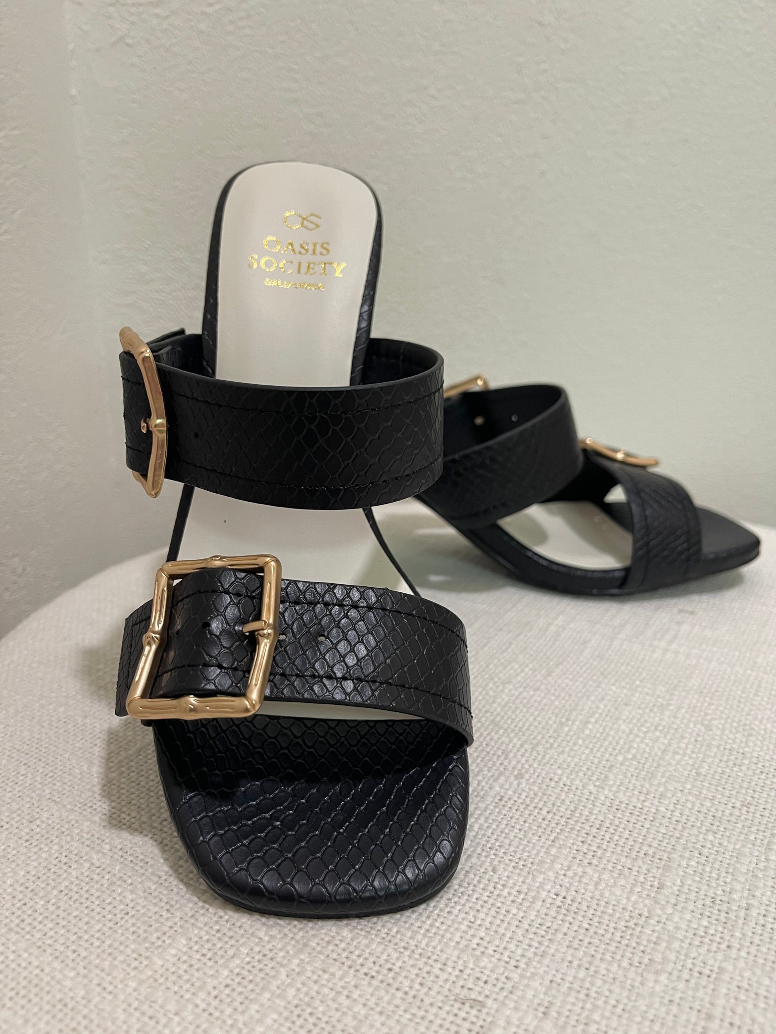 Havana Buckle Heels