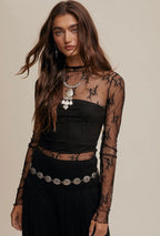 Obsidian Lace Top