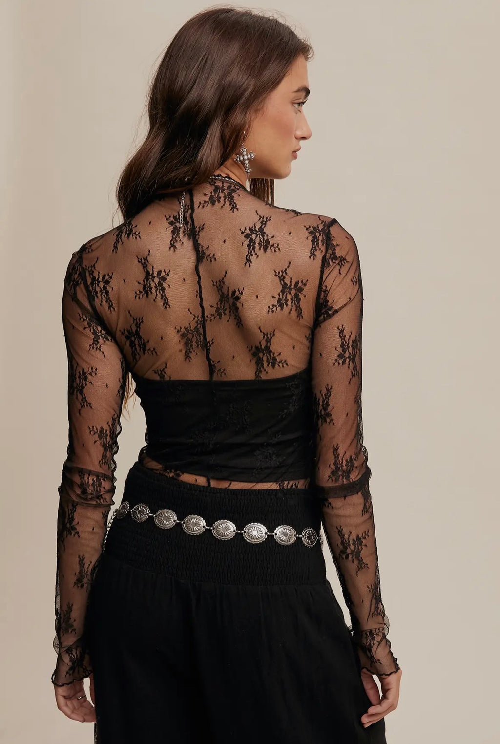 Obsidian Lace Top