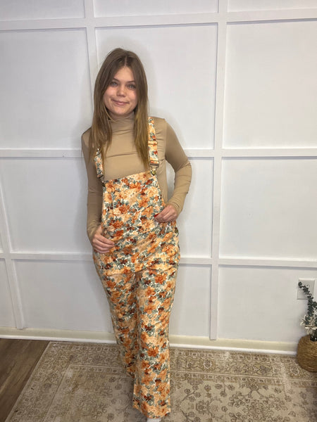 Autumn Flower Overalls