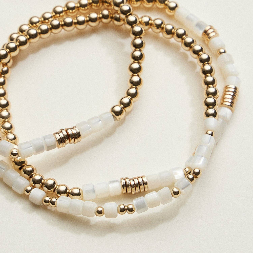 Coastal Glow Beaded Bracelet