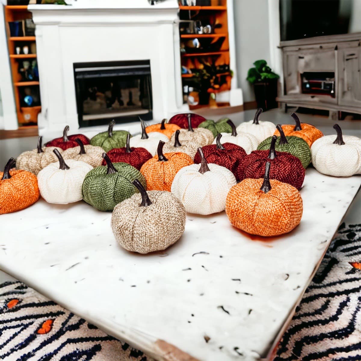 Burgundy Mini Pumpkin Decoration