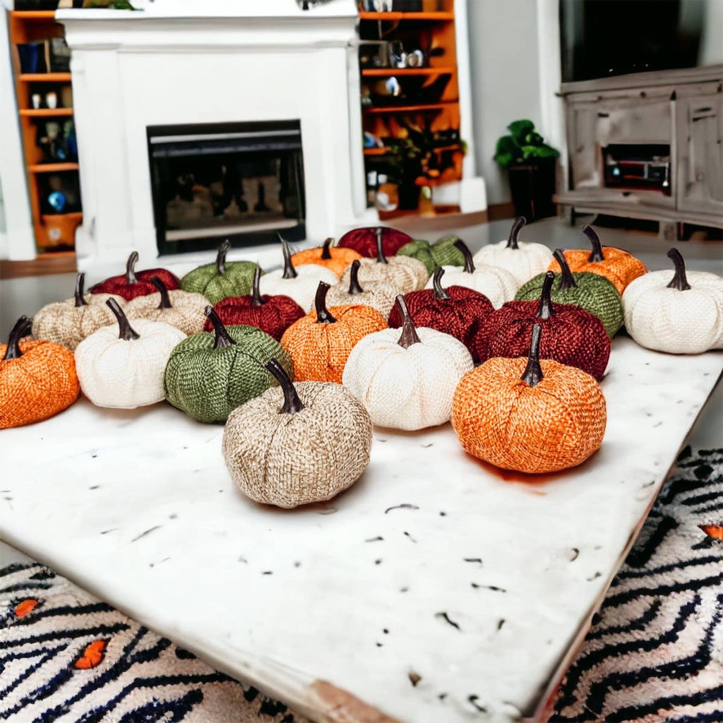 Green Mini Pumpkin Decorations
