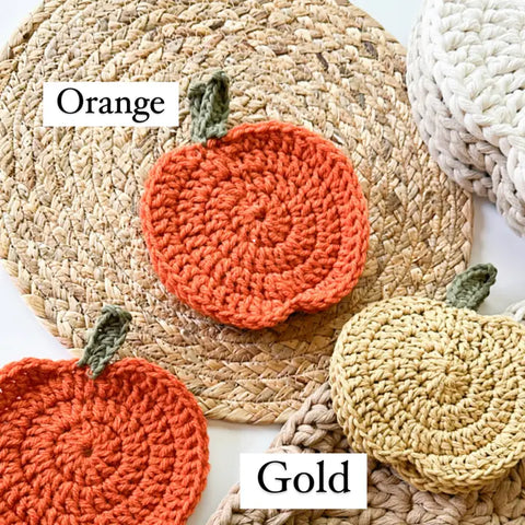 Pumpkin Coasters