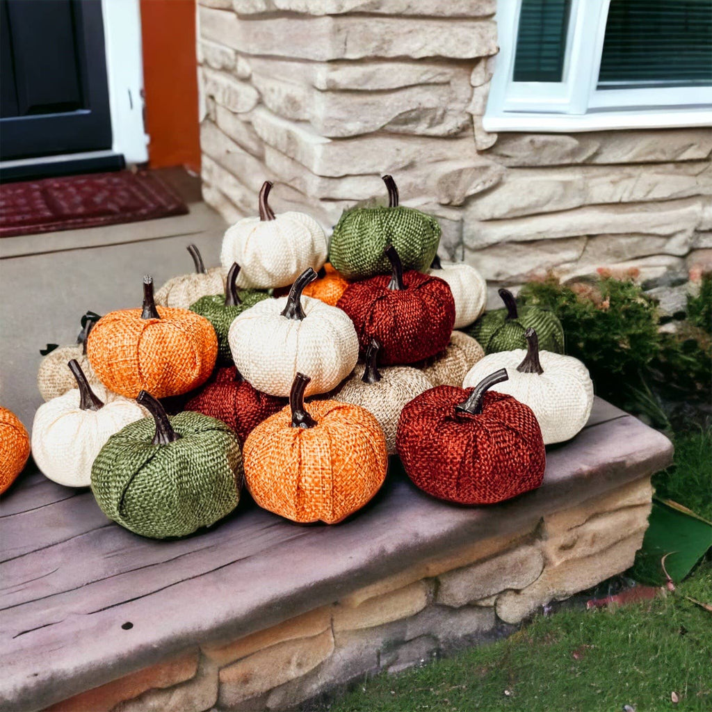 Burgundy Mini Pumpkin Decoration