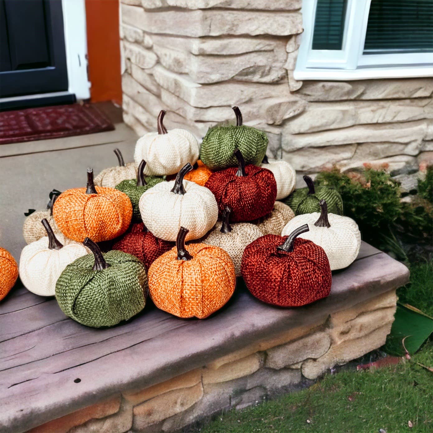 Burgundy Mini Pumpkin Decoration