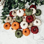 Burgundy Mini Pumpkin Decoration