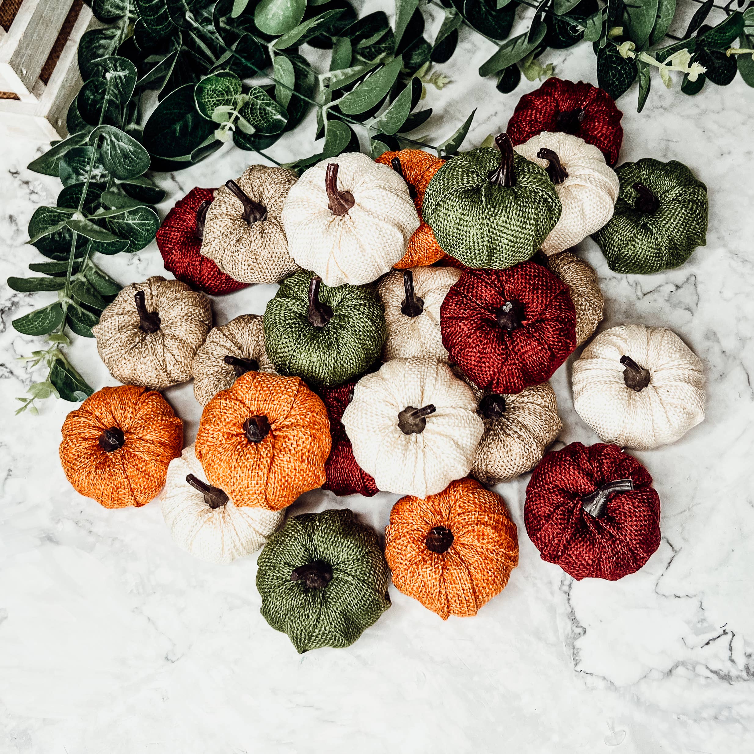 Burgundy Mini Pumpkin Decoration