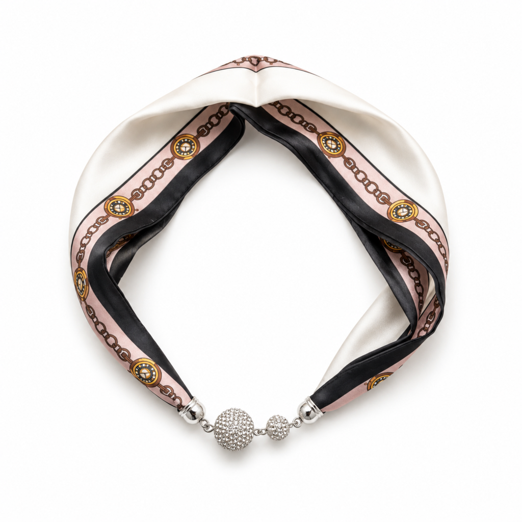 Chain Twilly Satin Scarf Necklace