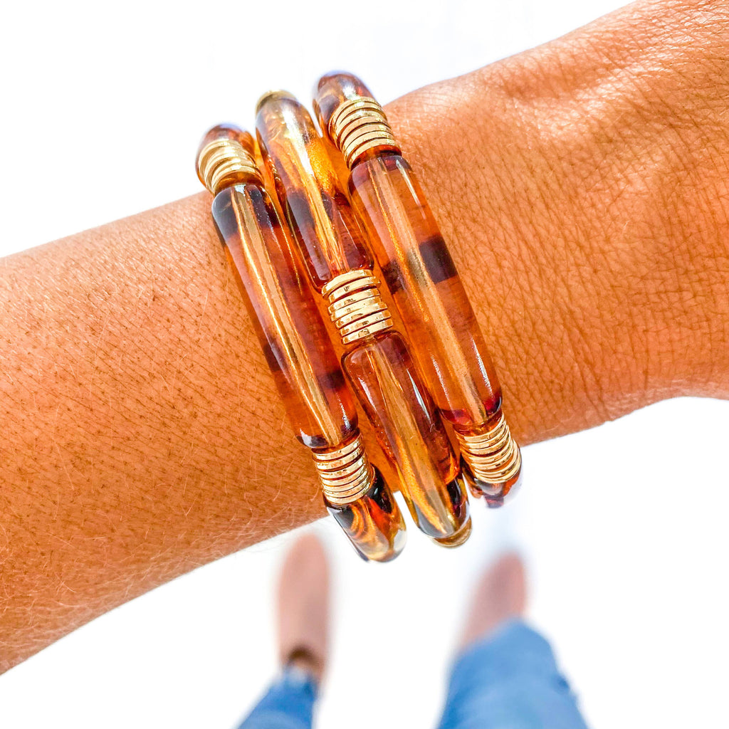 Leopard Bamboo Bracelet