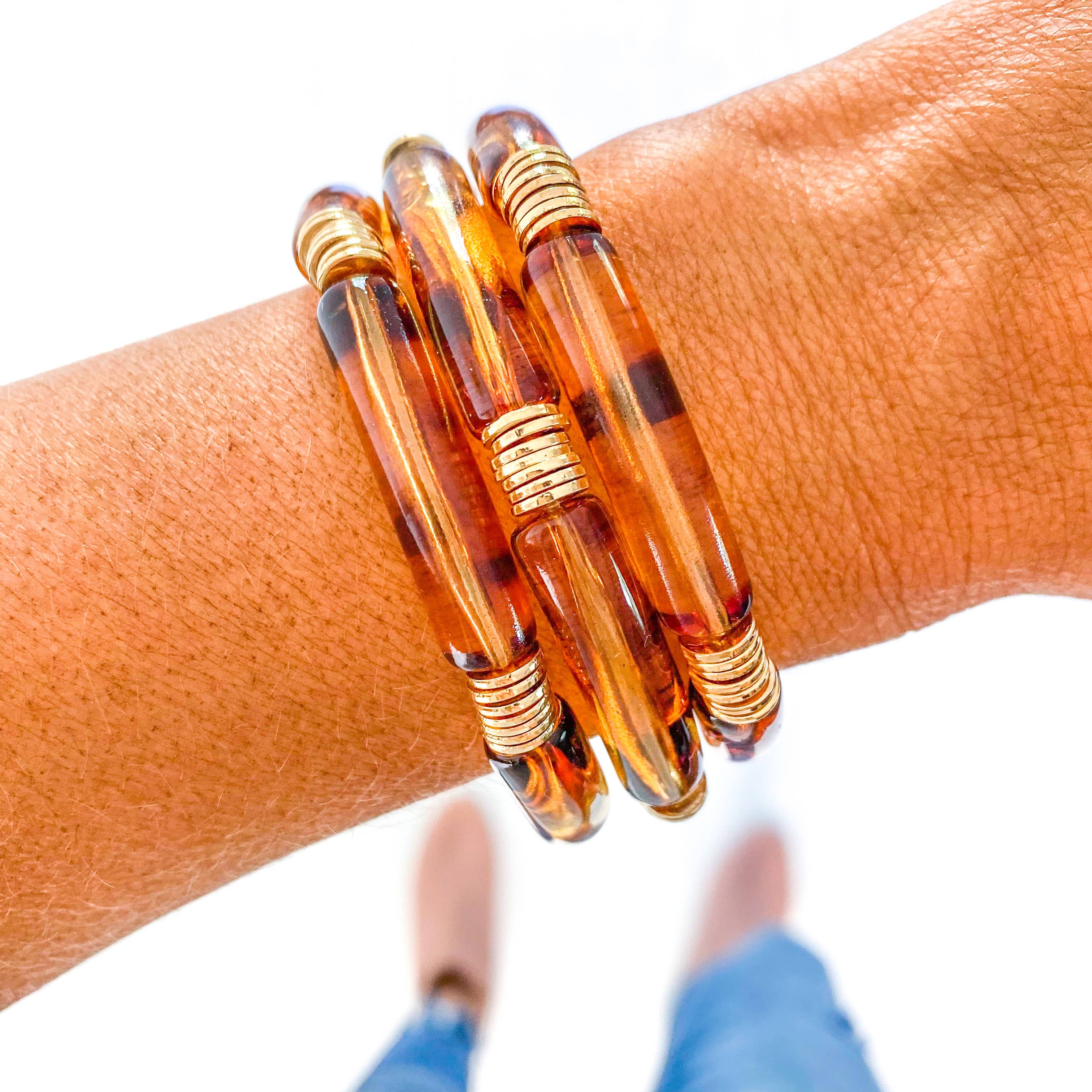 Leopard Bamboo Bracelet