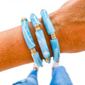 Blue & White Marble Bracelet